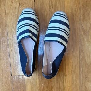 Brand new Kate Spade Navy and Cream Striped Espadrilles
